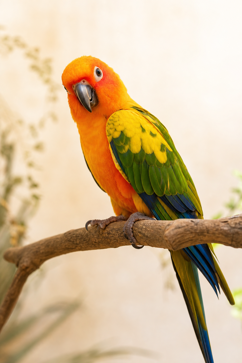 AI-generated sun conure